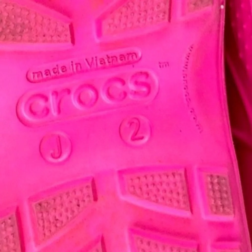Crocs Handle It Rain Boots Kids Pink Waterproof Pull On Boots J2